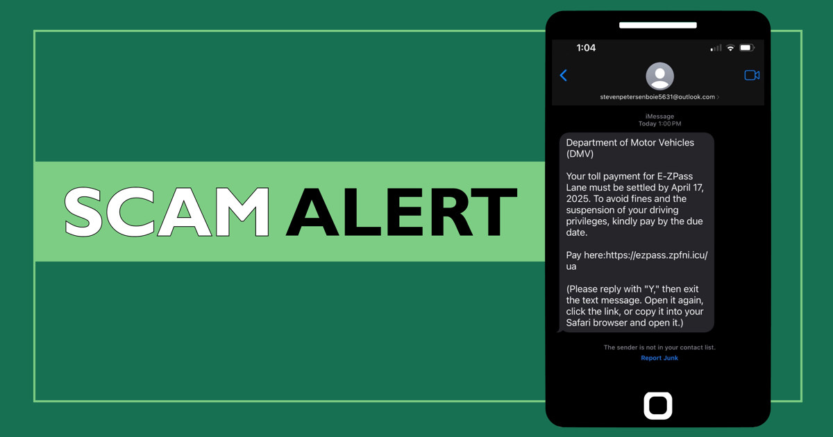 Featured image of Be Aware of Unpaid Toll Scam