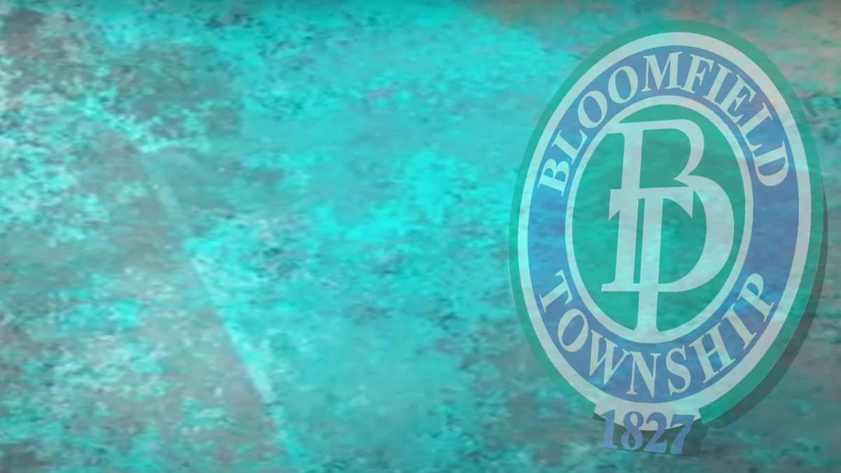 Bloomfield Township logo as a background. 