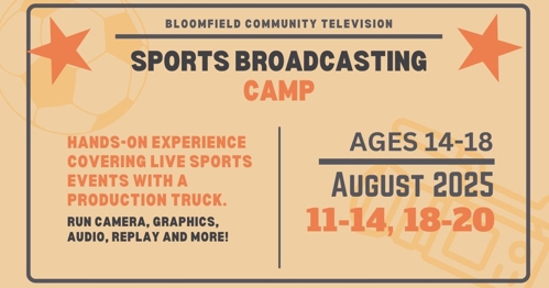 Ticket to Sports Broadcasting Camp - Ages 14-18, August 11-14, 18-20, 2025