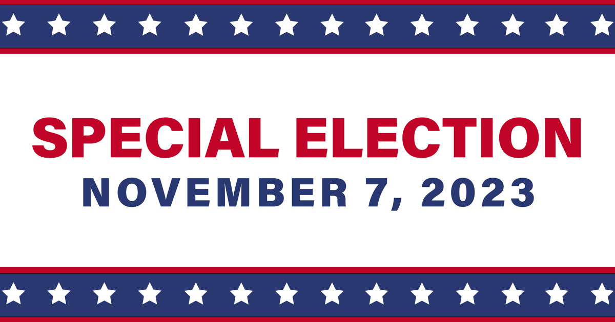 Alert for the special election. 